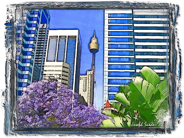 DO-00285 Sydney Centre Tower in Spring Digital Art